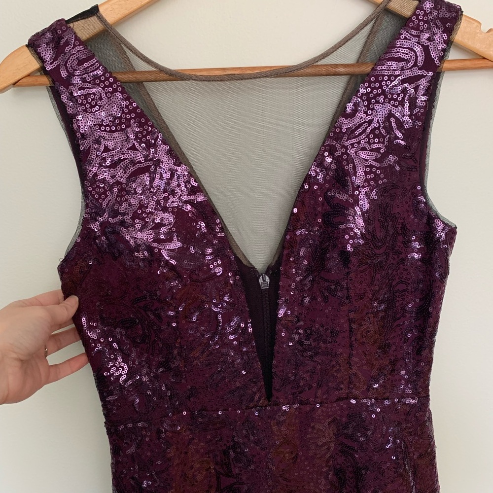 Sz 2/Small | Purple Sequin Dress | Like New | BCBG